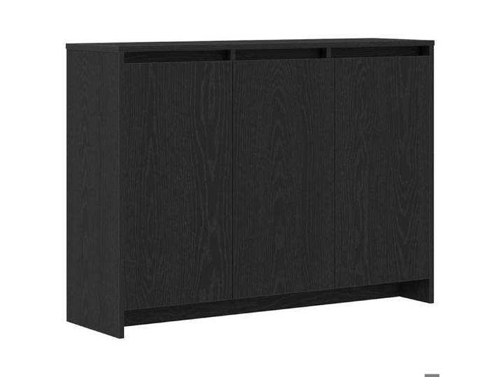 Saison Soldes  Buffet Noir - SARAZYJ - Meuble bas - avec stockage - 102x29.5x75 cm Bois d'ingénierie MM5129
