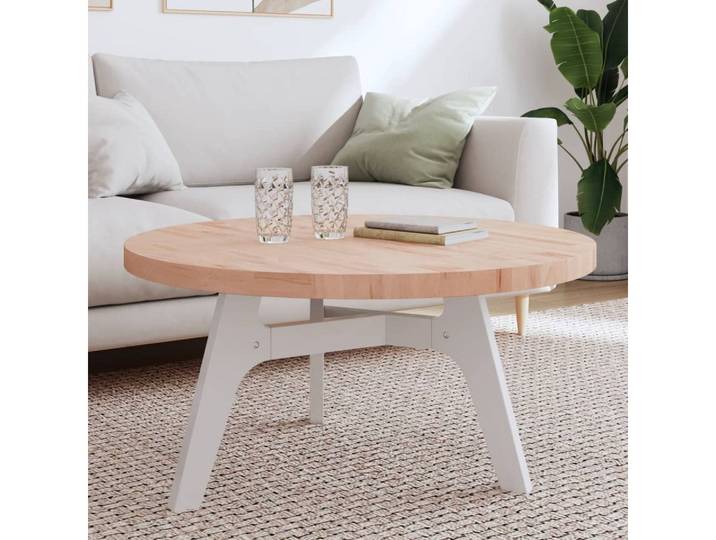 vidaXL Tischplatte vidaXL Tischplatte Ø90x4 cm Rund Massivholz Buche