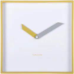 Karlsson, Wanduhr, Wall clock Cool Retro Cuadrado citrine yellow