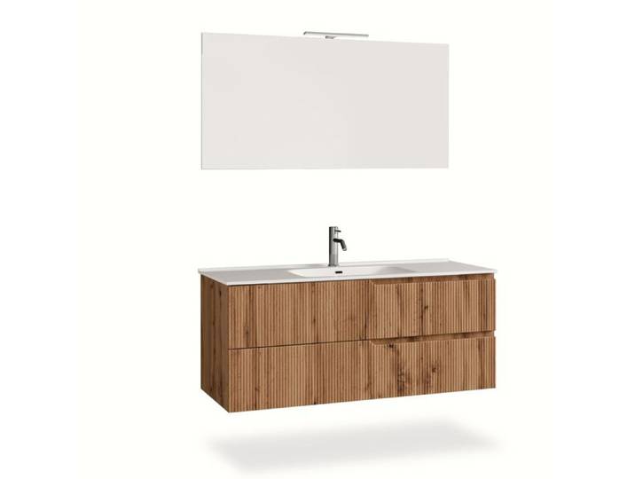 Ensemble salle de bain 4 pièces VENERE Chêne 120cm