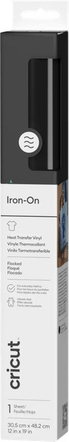 Cricut Flock Iron-On Zwart 30,5 x 48,3 cm