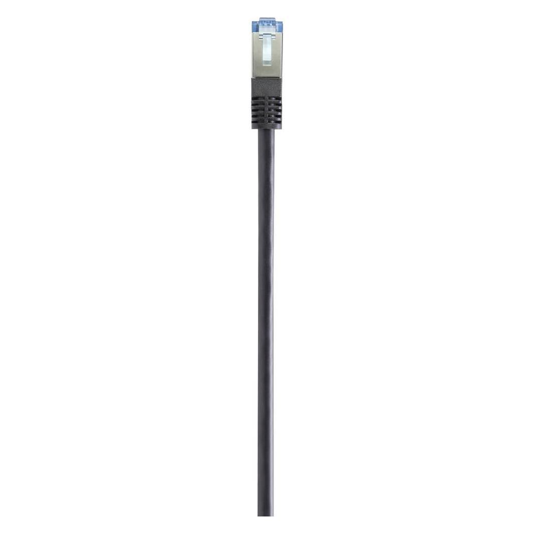 Renkforce RF-4673686 RJ45 Netzwerkkabel, Patchkabel CAT 6a S/STP 1.00 m Schwarz UV-Beständig 1 St. (S/FTP, S/STP, CAT6a, 1 m) (RF-4673686)