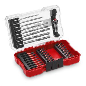 Einhell Bohrer-Bit-Set M-Case, 108753, 33-teilig, Schlitz, Kreuz, Torx, Steinbohrer
