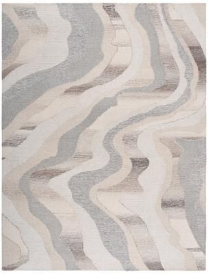 SAFAVIEH Handmade Ebony Romi Contemporary Wool Rug