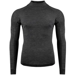 PIPPO Base Layer mit Kragen schwarz M