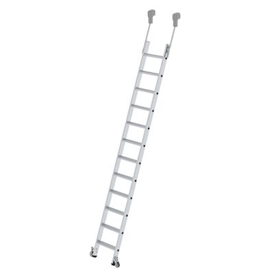 PROREGAL Stufen-Regalleiter fahrbar 12 Stufen