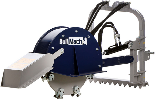 BullMach ARES 61 H - Baumstumpffräse mit Traktoranbau - hydraulische Verschiebung