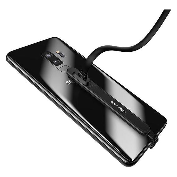 Usams Kabel Gaming U9 USB-C 1,5m płaski czarny/black SJ236TC01 (US-SJ236) (1.50 m) (SJ236TC01)
