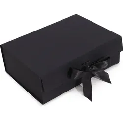 Flat Pack Gift Box - Large  (28.2x20.2x9.2cm) - Black
