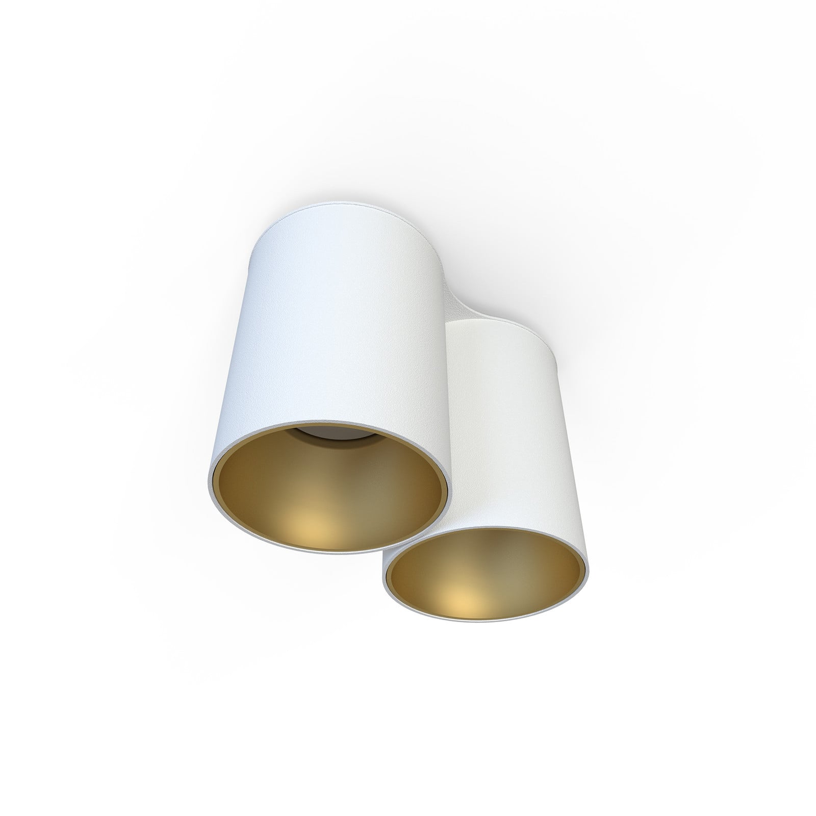 Witte Eye Tone 2-lichts Lyora opbouwspot