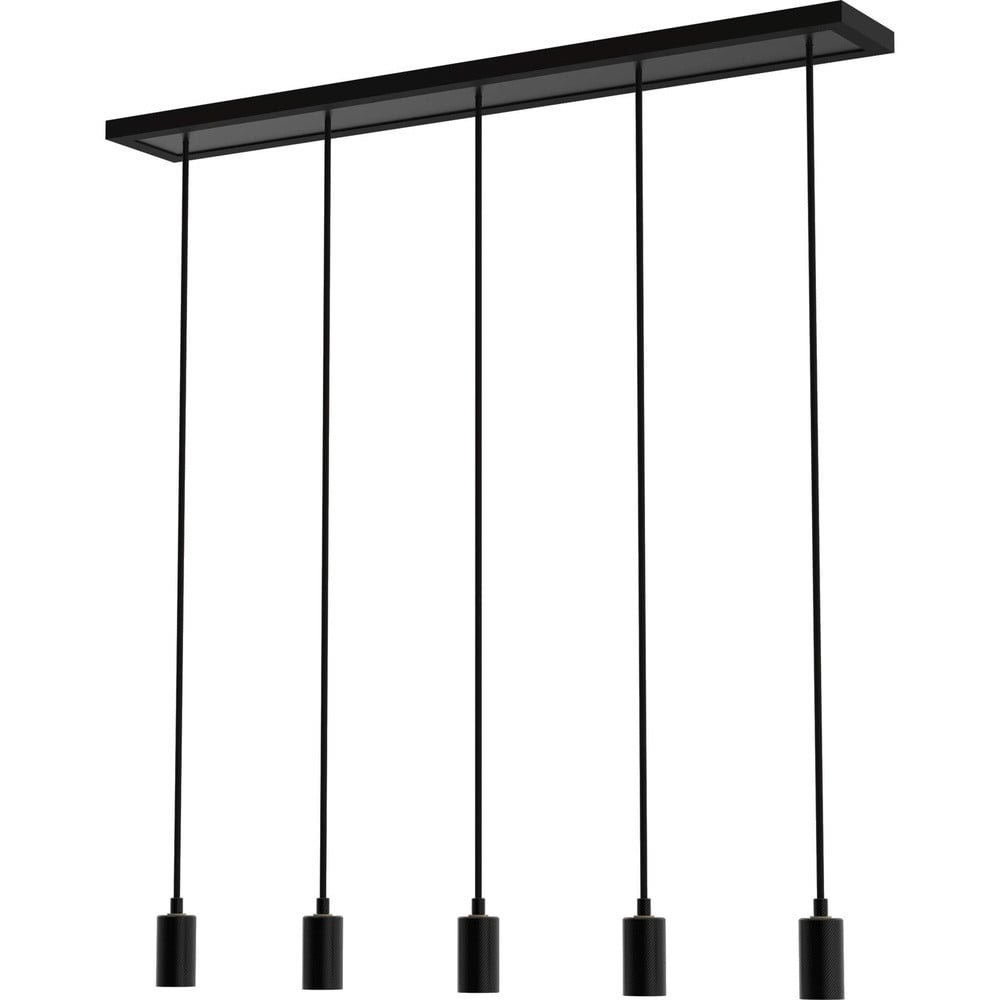 Segula Madox Zwarte Hanglamp 5-lichts Recht Modern Metaal