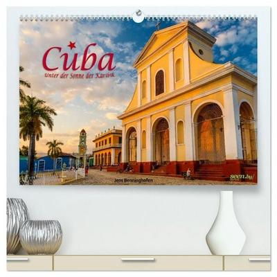 Cuba - Unter der Sonne der Karibik (hochwertiger Premium Wandkalender 2026 DIN A2 quer), Kunstdruck in Hochglanz