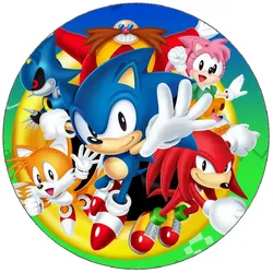 Essbares Papier „Sonic der Igel und Freunde“, 19,5 cm