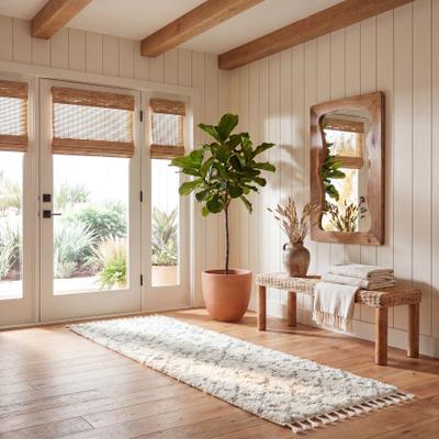 SAFAVIEH Berber Fringe Shag Leatha Trellis Rug