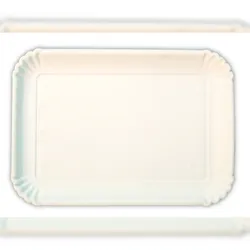 Ekoe Plastic Free Solutions Ekoe Kartonschalen für kompostierbare Süßigkeiten und Gebäck 29x38 cm 100 Stk
