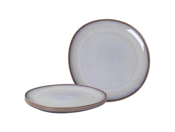 like.Villeroy & Boch Servierplatten Lave Beige ø 32 cm 4er Set, Keramik, Rund, 31.8x2.8x31.8 cm, Geschirr, Tischkultur & Serviergeschirr, Servierplatten
