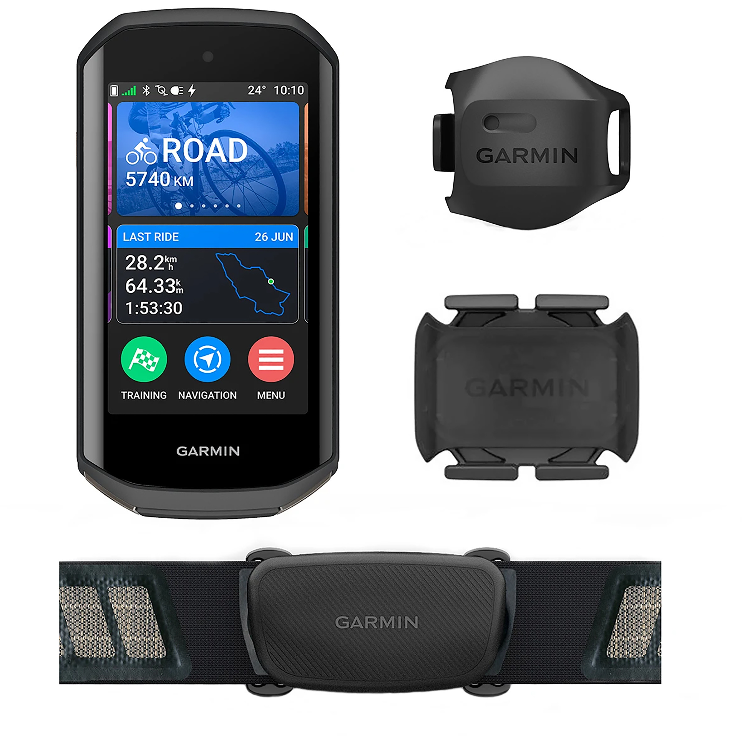 Garmin Edge 1050 Bundle Fahrradcomputer Fahrradcomputer schwarz Camping