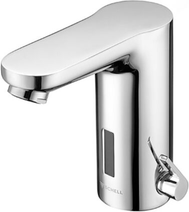 SCHELL Mitigeur lavabo infrarouge CELIS E 12320699, chromé, alimentation secteur 230 V, avec mélange