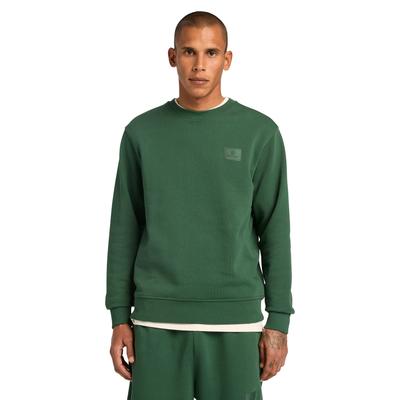 Sweatshirt TIMBERLAND "Silicon Badge (LB) Crew Neck", Herren, Gr. L, grün (pineneedle), Obermaterial: 100% Baumwolle, Sweatshirts Sweatshirt, Langarm-Design, für Erwachsene, aus Baumwolle, bequemer Schnitt