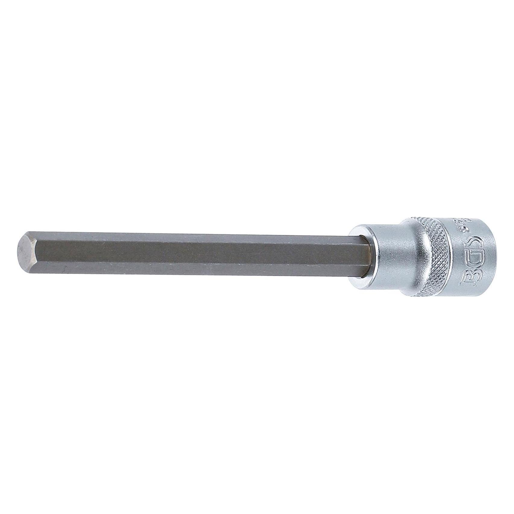 BGS Bit-Einsatz Länge 140 mm Antrieb Innenvierkant 12,5 mm (1/2") Innensechskant 10 mm (5184-H10)