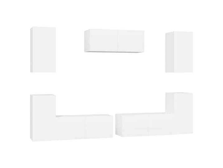 Ensemble de meubles armoire 80 x 30 x 30 cm bois blanche