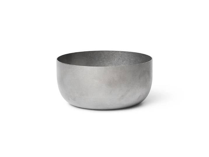 Ferm Living - Tumbled Schale, Edelstahl