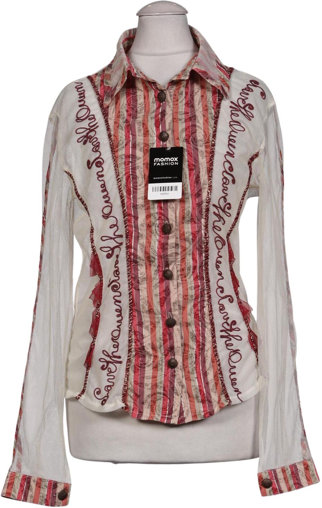 Save THE Queen! Damen Bluse, Mehrfarbig, Gr. S, kein / Etikett - Second Hand