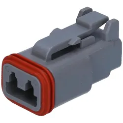 Kalitec 100 Stück DEUTSCH DT06-2S Buchsengehäuse 2-polig I Original vom deutschen Händler, Elektronikkabel + Stecker, Schwarz