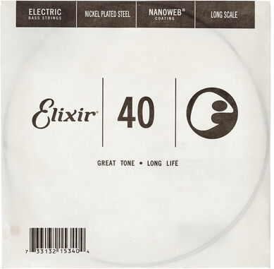 Elixir .040 El. Bass Single String
