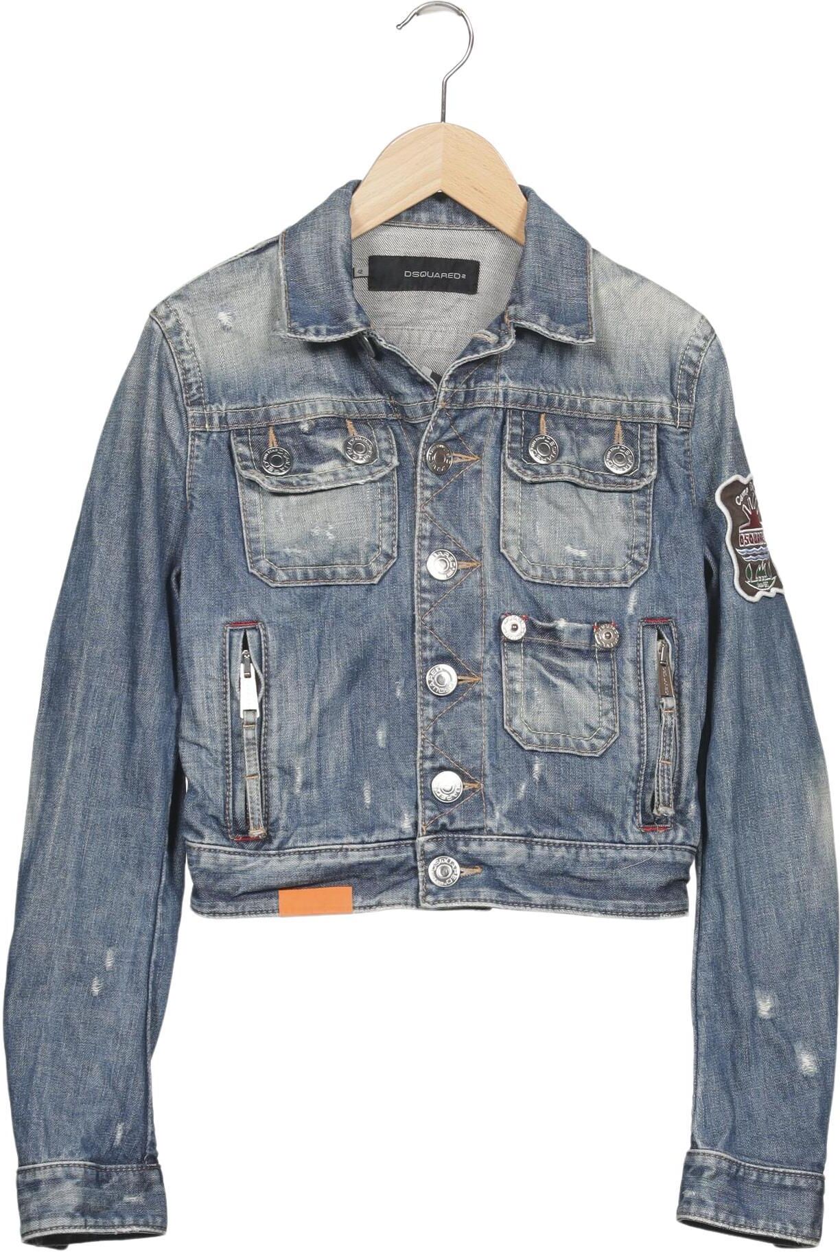 Dsquared2 Damen Jacke, Blau, Gr. EU 36 (IT 42), kein / Etikett - Second Hand