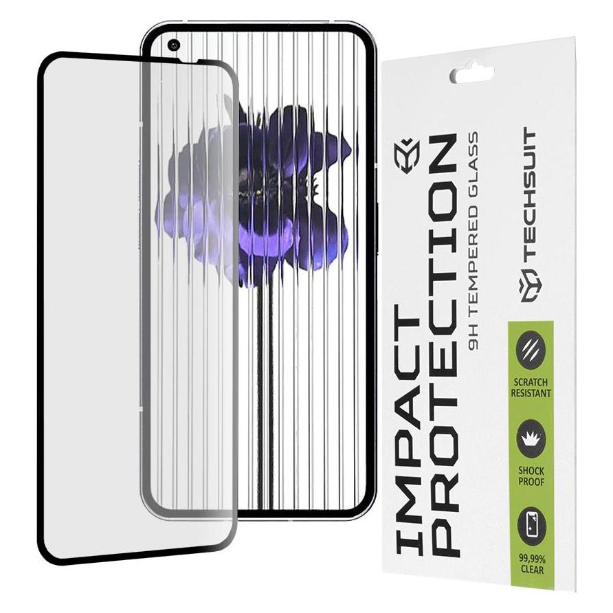 Techsuit - 111D Full Cover / Full Glue Glass - Nothing Phone (1) - Black (Nothing Phone (1)) (56341248)