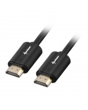 Sharkoon HDMI mit Ethernetkabel M bis M 5 m abgeschirmt Schwarz 4K Unterstützung (4044951018055)