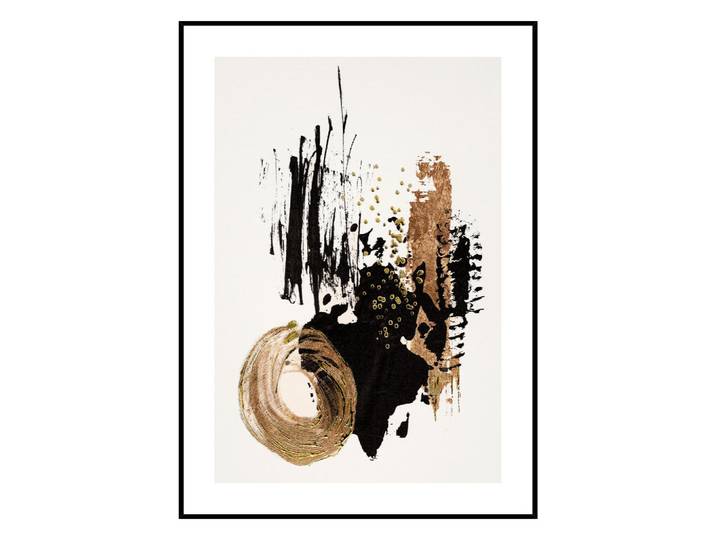 Monee Ölgemälde, Mehrfarbig, Abstraktes, Strukturen, Zeichnung, rechteckig, 50x70 cm, Made in Europe, einfache und schnelle Anbringung, gerahmt, Bilder & Rahmen, Bilder, Ölbilder