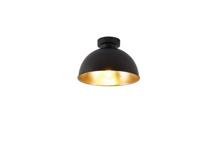 Plafonnier intelligent noir avec or 28 cm avec Wifi A60 - Magnax