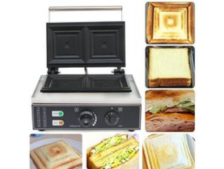 1500W Commercial Sandwich Machine à sandwich Électrique Sandwich Grille-pain Burger Panini Grille-pain