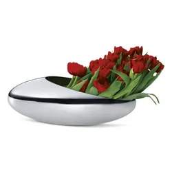 Cocoon silberner Champagnerkühler + Tulpenvase