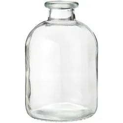IB Laursen Vase Anna aus Klarglas mit Hals – Skandinavisch Schlicht, 17 cm, Ø 11 cm
