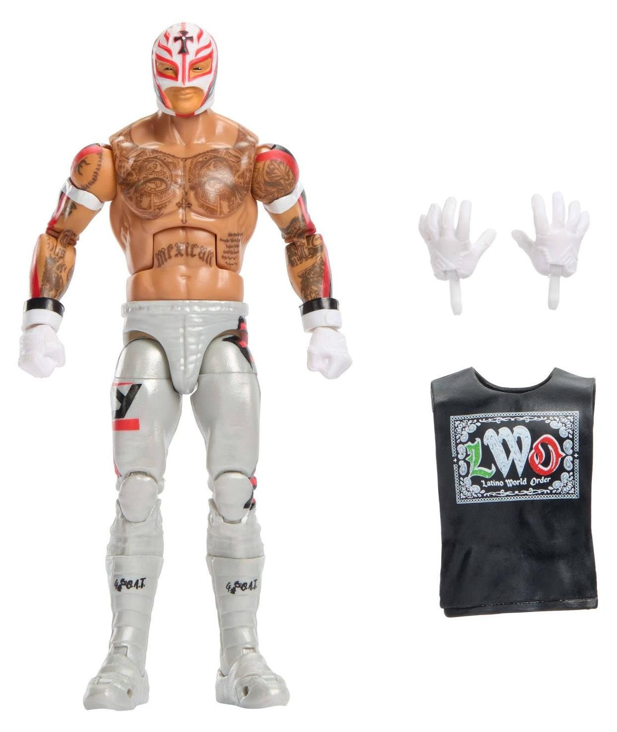 WWE Elite actiefiguur met beweegbare gewrichten en accessoires