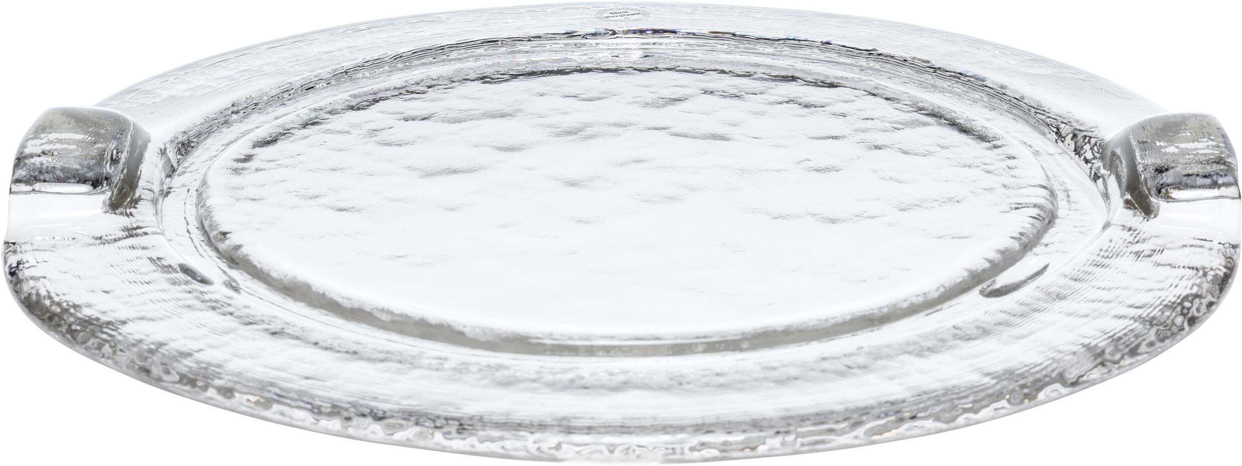 Tortenplatte GLASI HERGISWIL "Glasi Hergiswil Tortenplatte Transp", transparent, Ø:35cm, Glas, Servierplatten, Tortenplatte transparent Ø 35cm