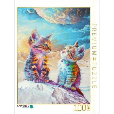 CALVENDO Puzzle Katzenwelt | 1000 Teile Lege-Größe 64x48cm Foto-Puzzle für glückliche Stunden