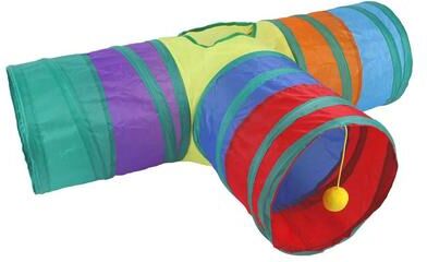 Uplifted Goods Foldable S Pass Cat Play Tunnel color T Tunnels