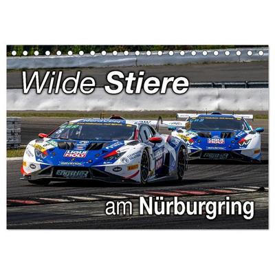 Wilde Stiere am Nürburgring (Tischkalender 2027 DIN A5 quer), CALVENDO Monatskalender