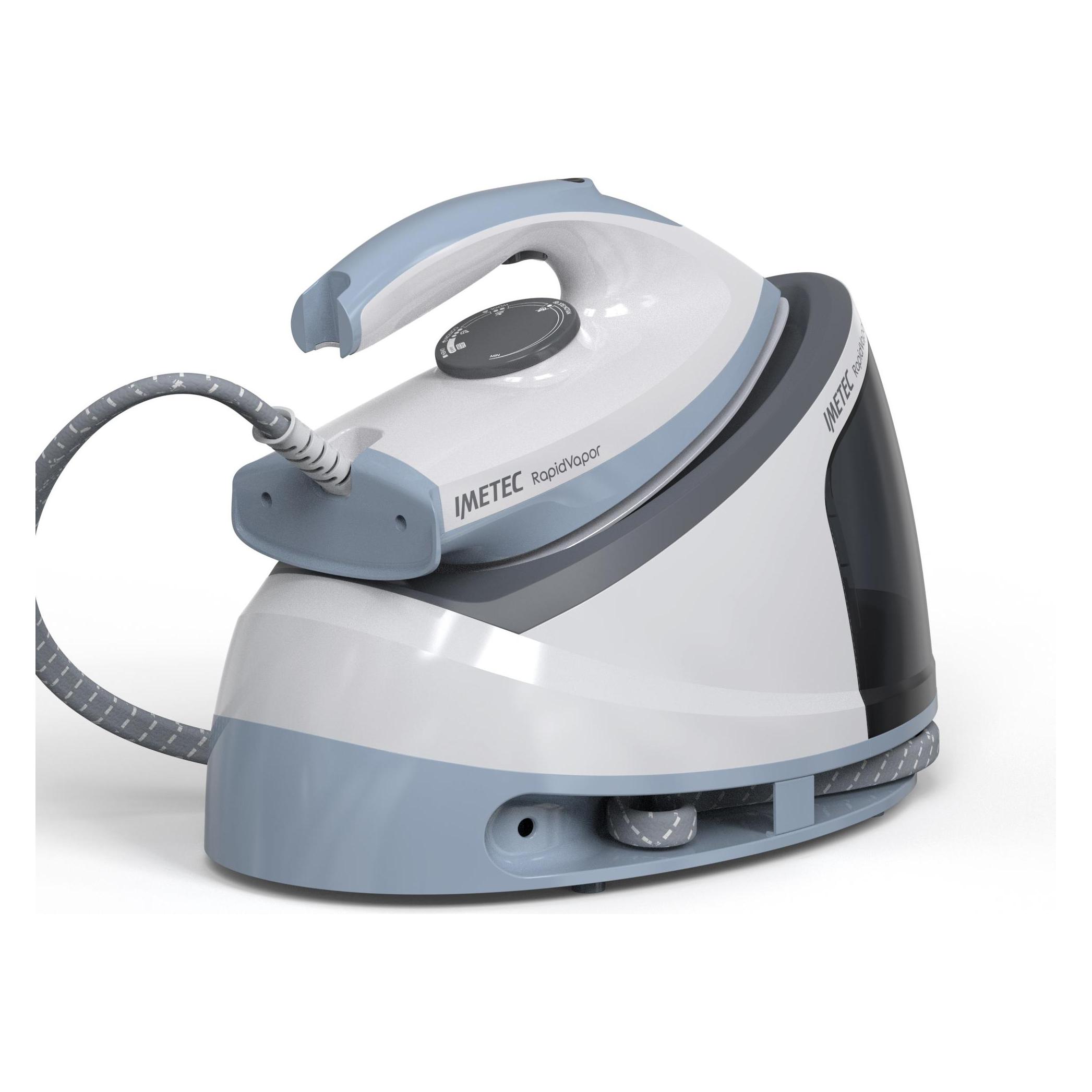 Imetec Rapidvapor Bügelsystem, Flüssigkeramik-Bügelsohle, Schnellaufheizung, Leichtgewicht, 2400 W, Co (2400 W, 240 g/min) (9033)