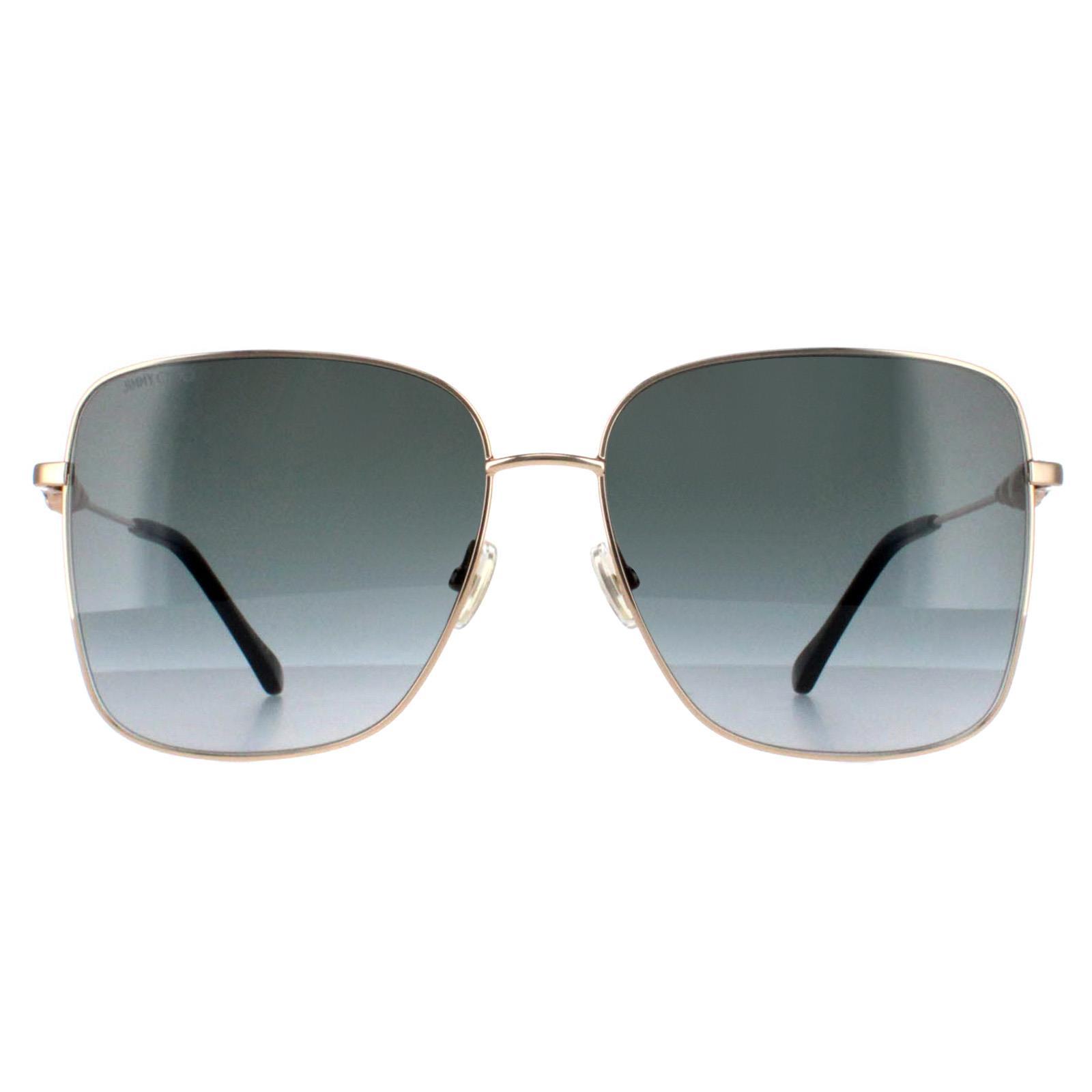 Jimmy Choo HESTER/S 2M2 9O goud grijs gradiÃ«nt zonnebril