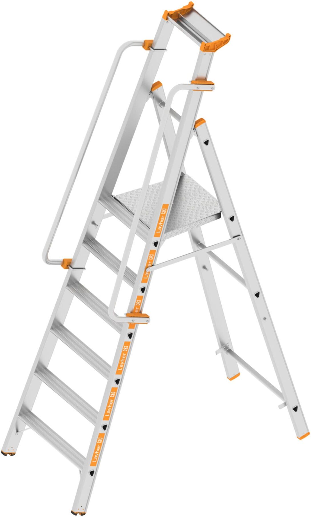 Layher Plattformleiter TOPIC 1074.5 6 Stufen konisch (1074506)