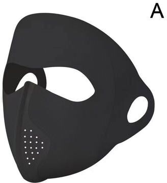 DynamicDeals Cooling Ice Silk Full Face Sun Protection Mask For Men & Women black