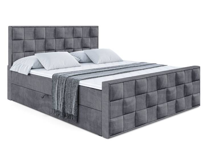 Boxbett ZAFIRA 160x200 cm Dunkelgrau - Casablanca 2315