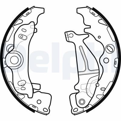 DELPHI Bremsbackensatz LS2138 für HYUNDAI
