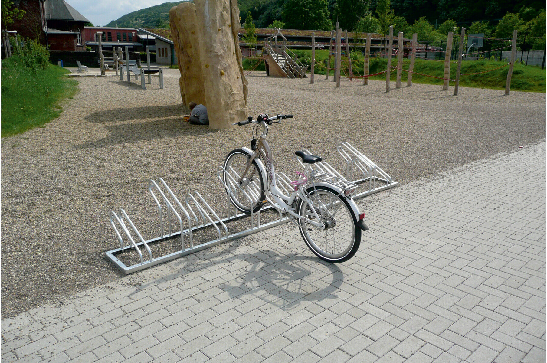 Schake Fahrradständer, Radeinstellung einseitig für 6 Fahrräder (420_60)