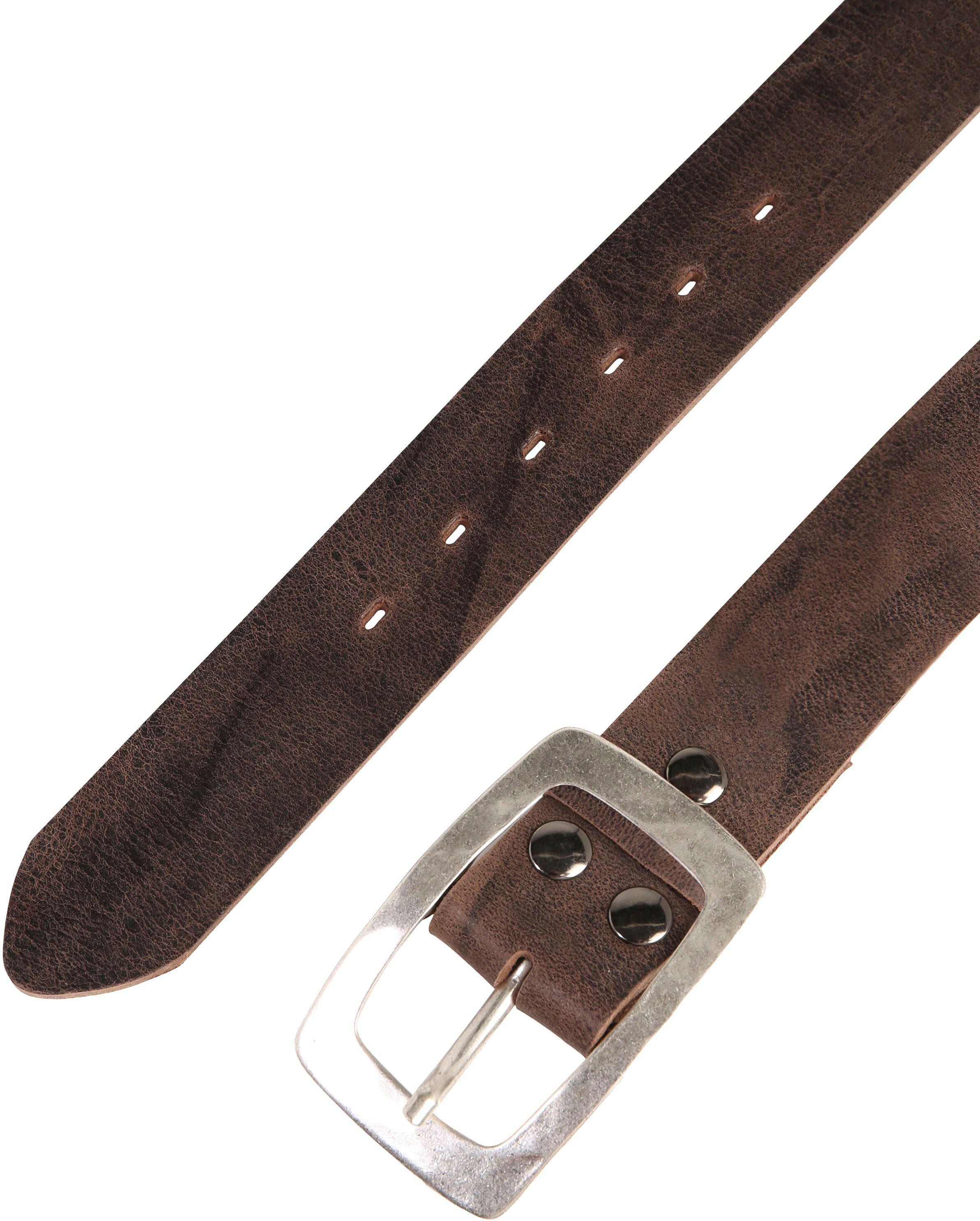 Ledergürtel RETTUNGSRING GÜRTEL, Damen, Gr. 80, braun (dunkelbraun), Rindsleder, unifarben, Gürtel Ledergürtel, im rustikalen Jeans-Look dunkelbraun 80
